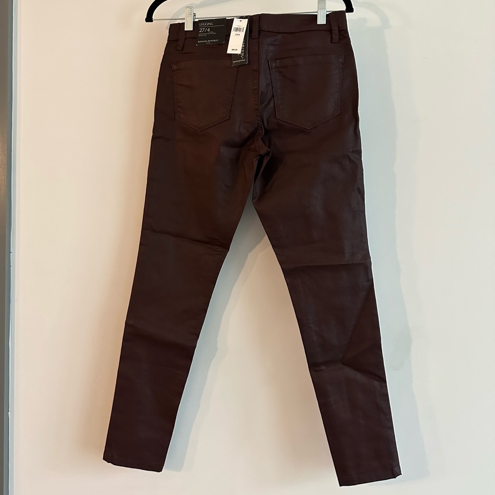 Brown Coated Legging Jean Banana Republic